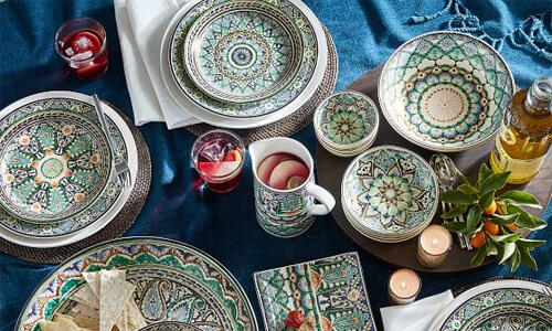 painted dinnerware